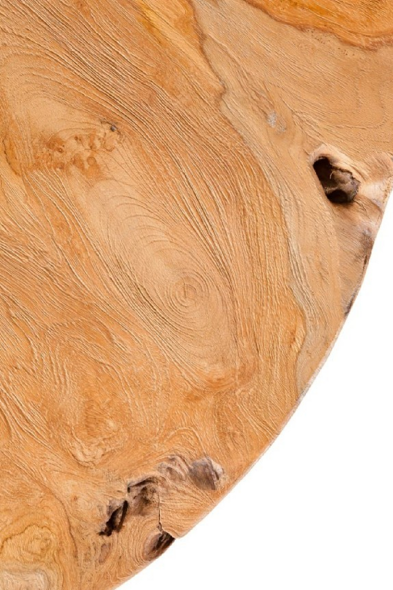 Round Suar Wood Side Table | Dareels Rivia | Oroatrade.com