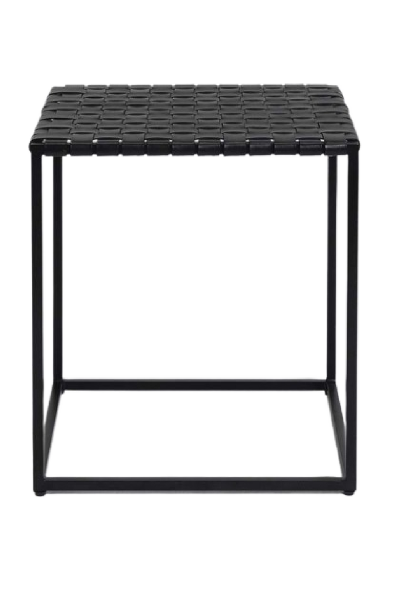 Black Leather Side Table | Dareels Surabaya | Oroatrade.com