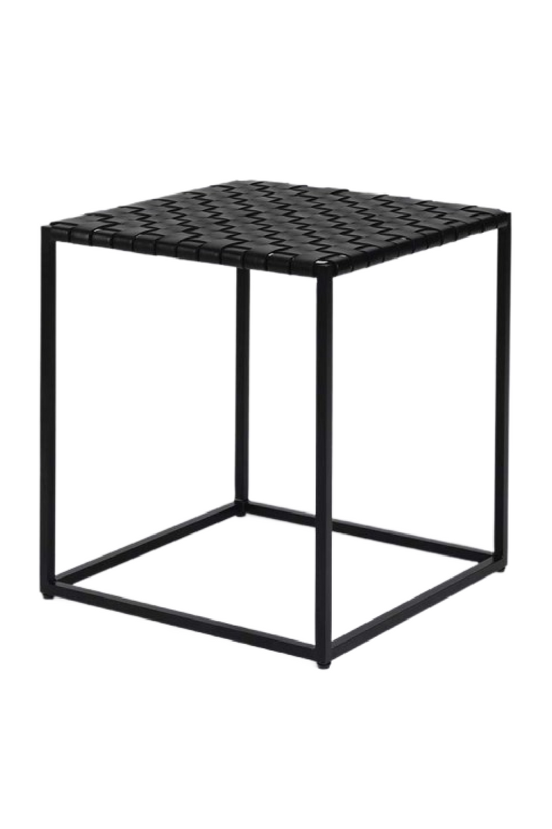 Black Leather Side Table | Dareels Surabaya | Oroatrade.com