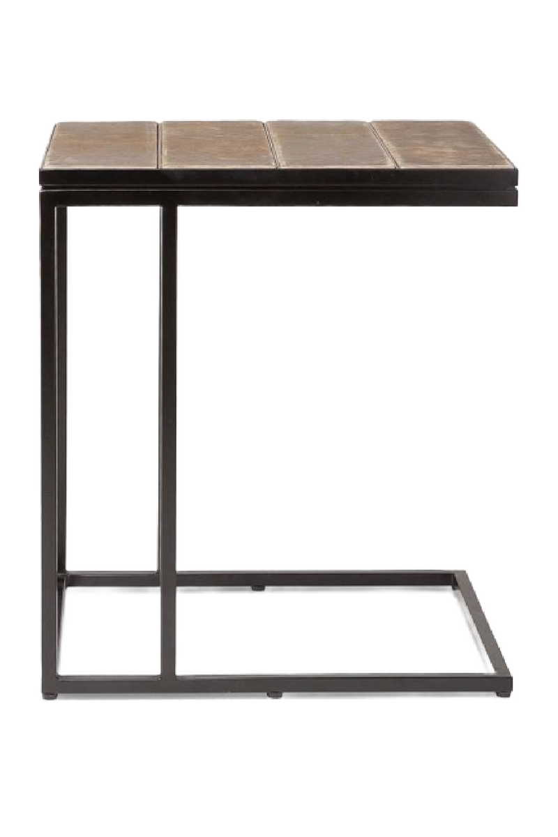 Leather Rectangular Side table | Dareels Rengar | Oroatrade.com