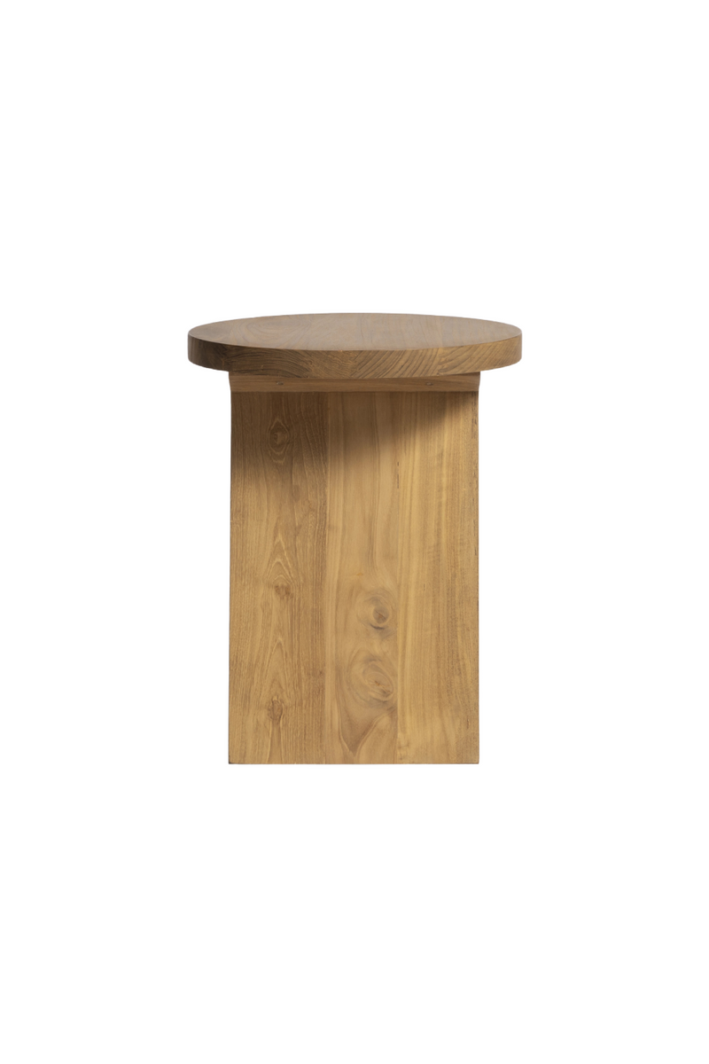 V-Leg Teak Side Table | Dareels Batu | Oroatrade.com