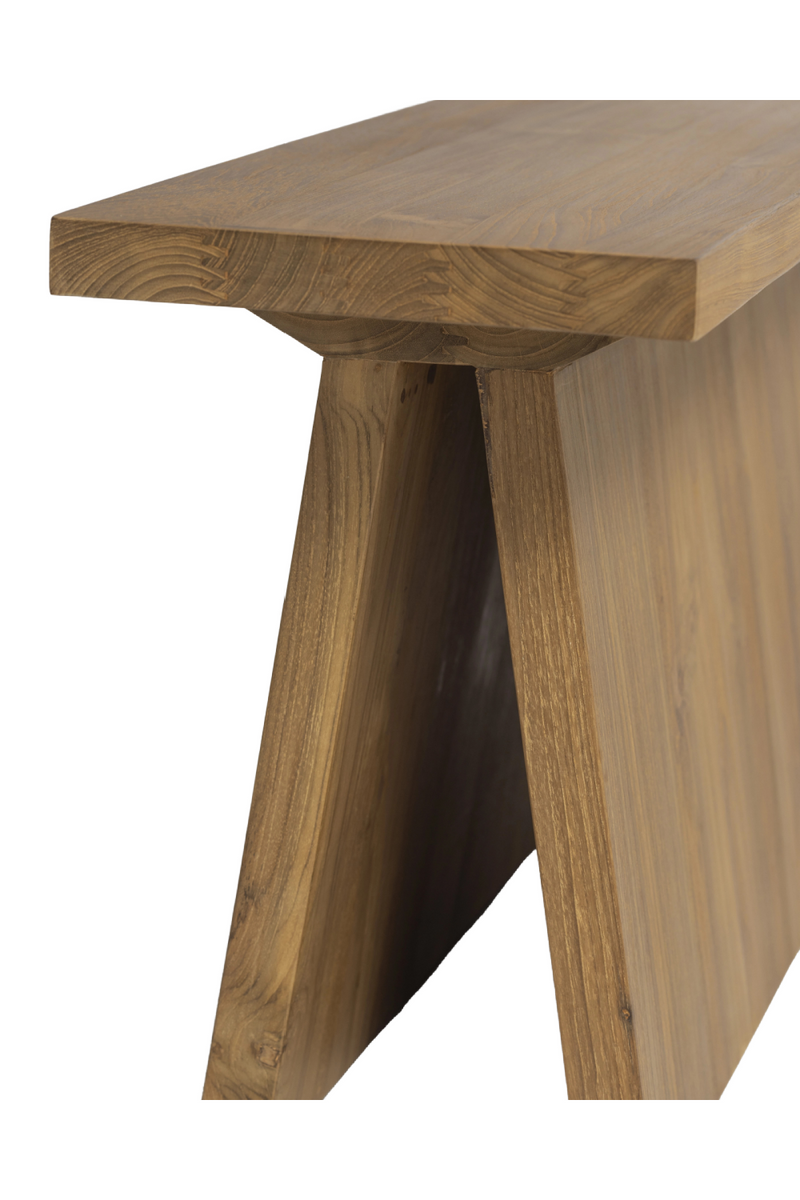 V-Leg Teak Side Table | Dareels Batu | Oroatrade.com