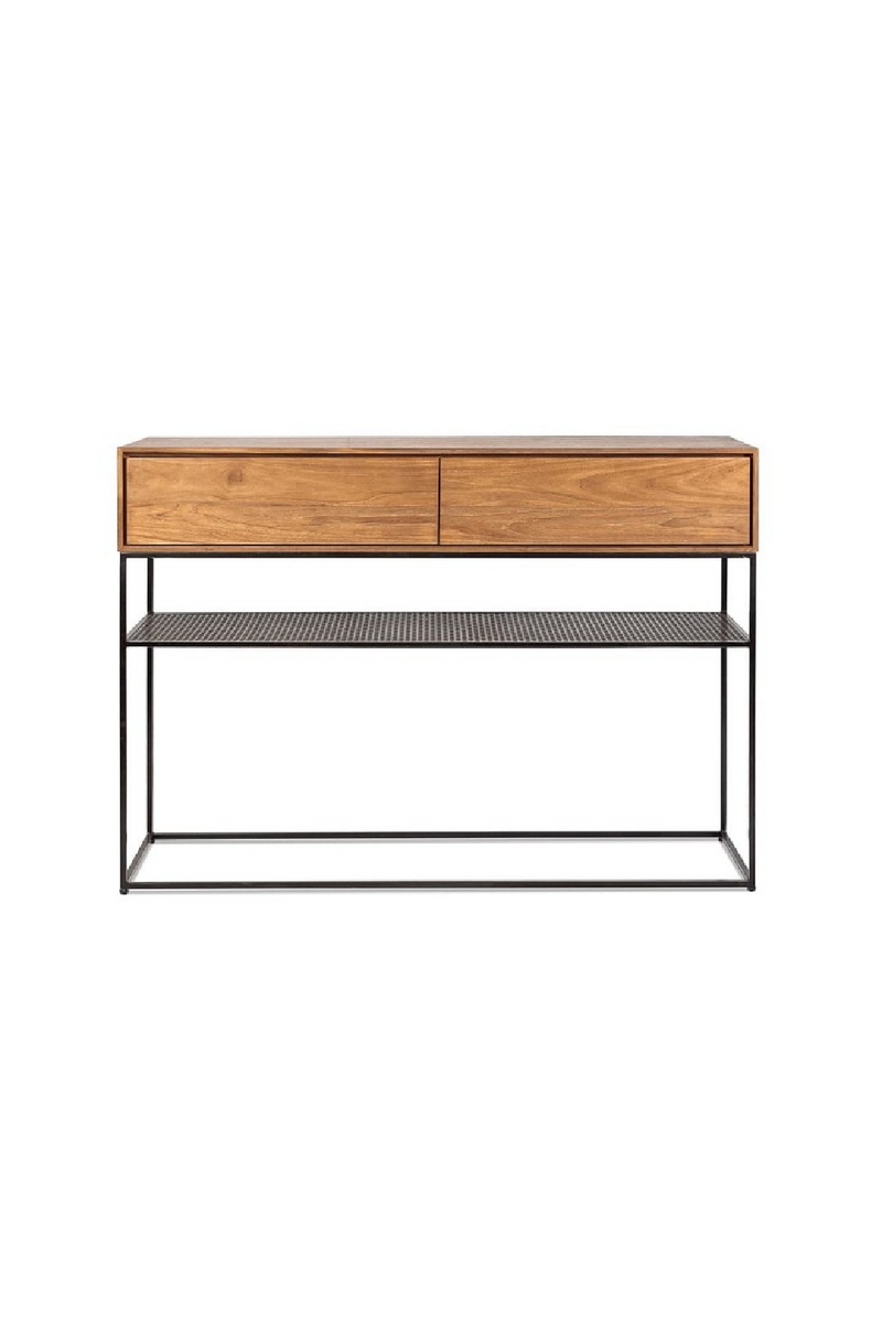 Natural Teak 2-Drawer Console | Dareels Onetwo | Oroatrade.com