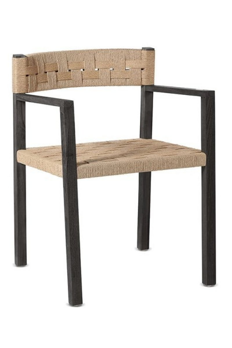 Black Teak Rope Armchair | Dareels Cora | Oroatrade.com