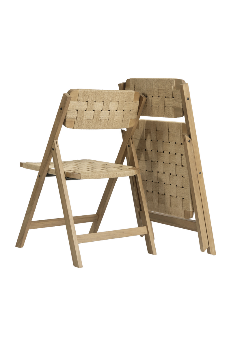 Teak Frame Foldable Chair | Dareels Cora | Oroatrade.com