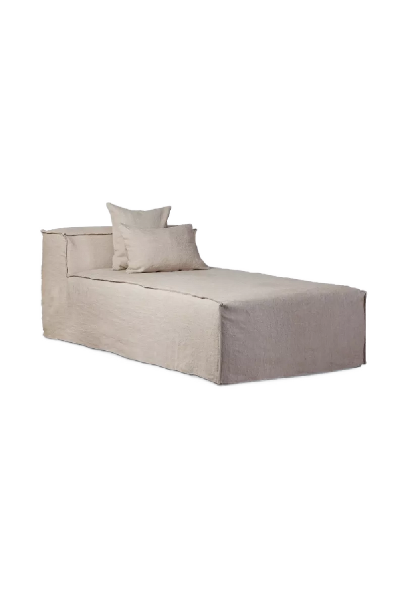 Natural Linen Chaise Longue | Dareels Strozzi | Oroatrade.com