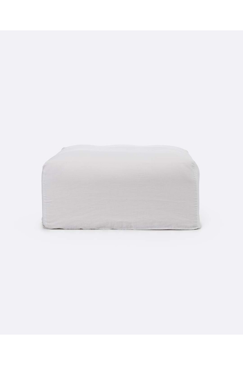 Square Linen Pouf | Dareels Beethoven | Oroatrade.com