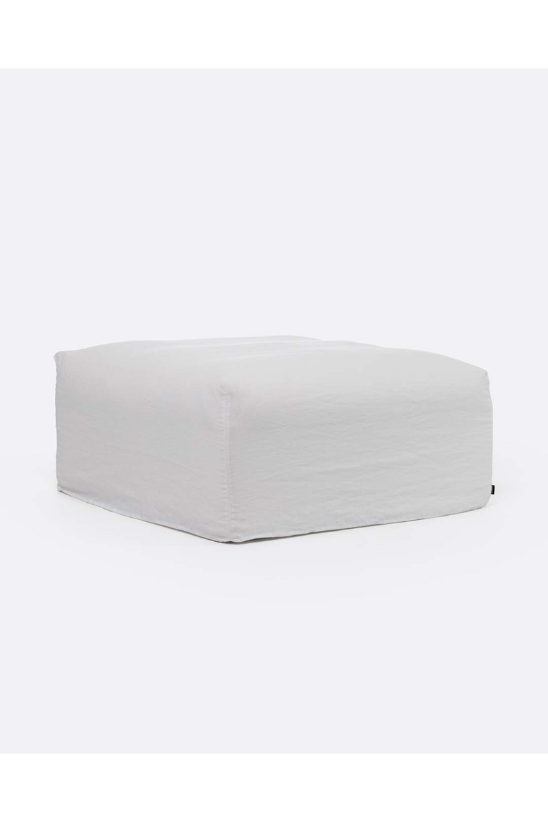 Square Linen Pouf | Dareels Beethoven | Oroatrade.com