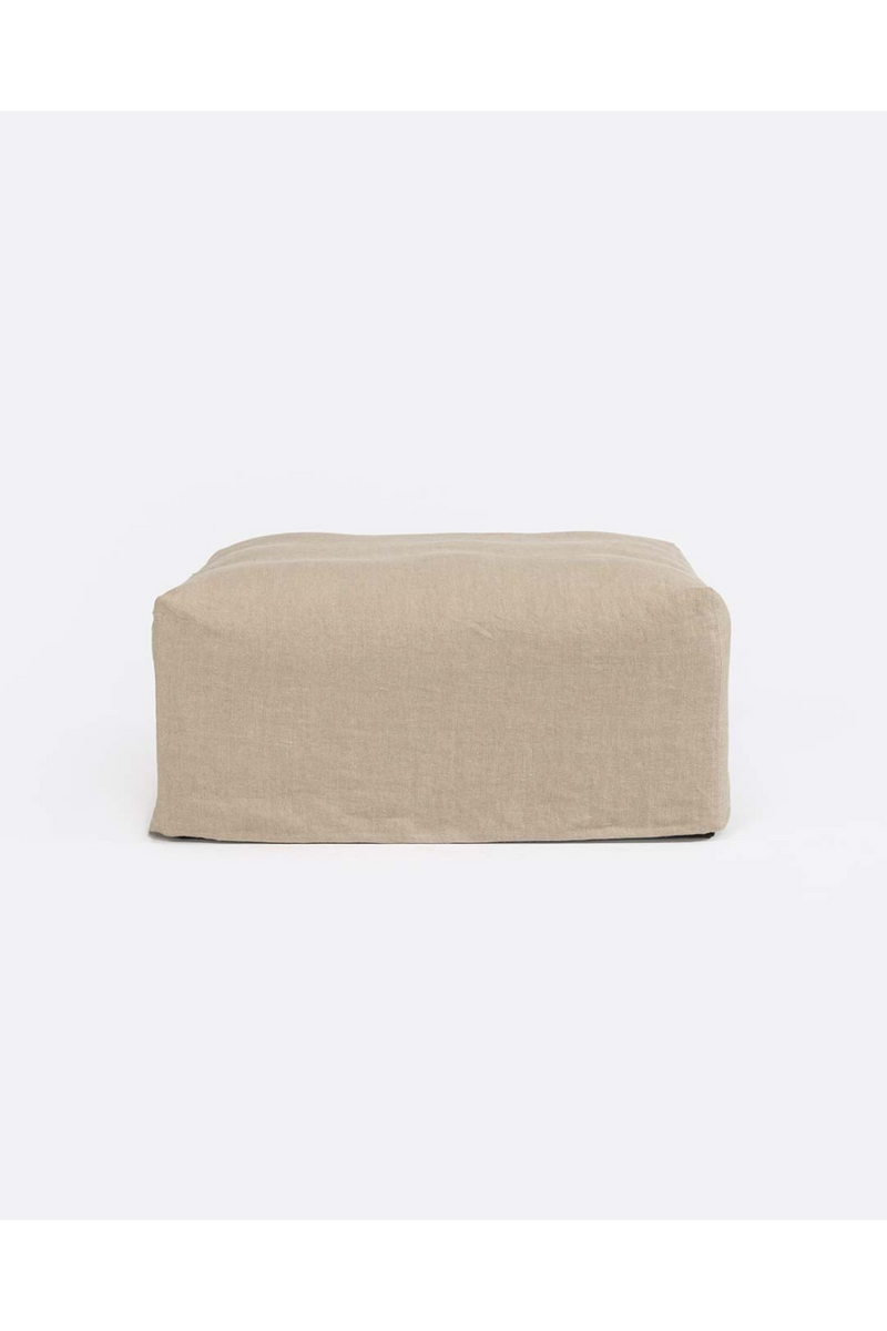 Square Linen Pouf | Dareels Beethoven | Oroatrade.com