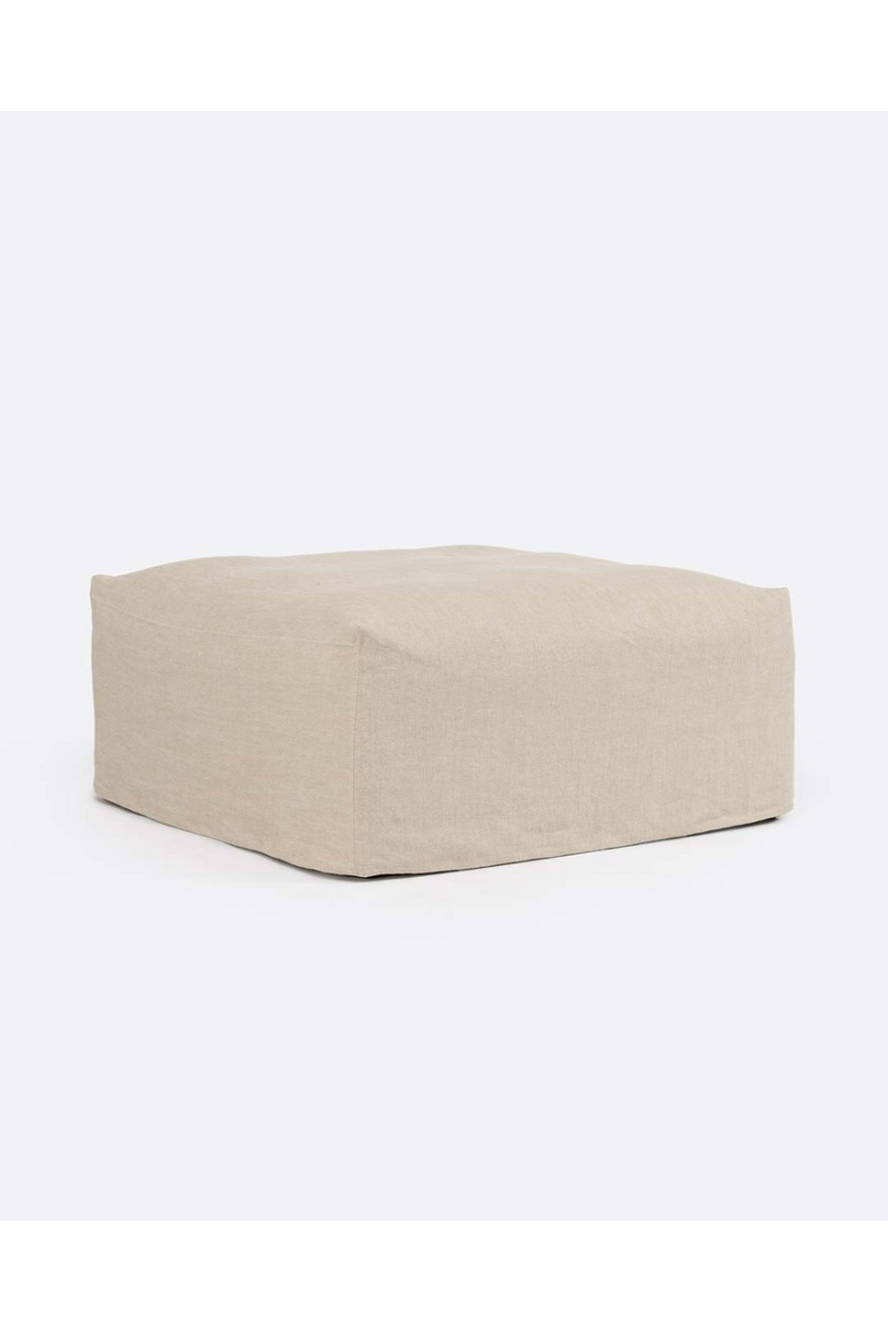 Square Linen Pouf | Dareels Beethoven | Oroatrade.com