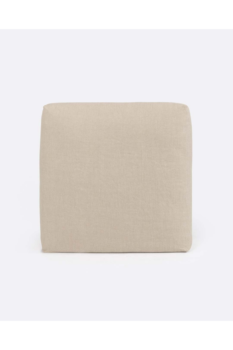 Square Linen Pouf | Dareels Beethoven | Oroatrade.com