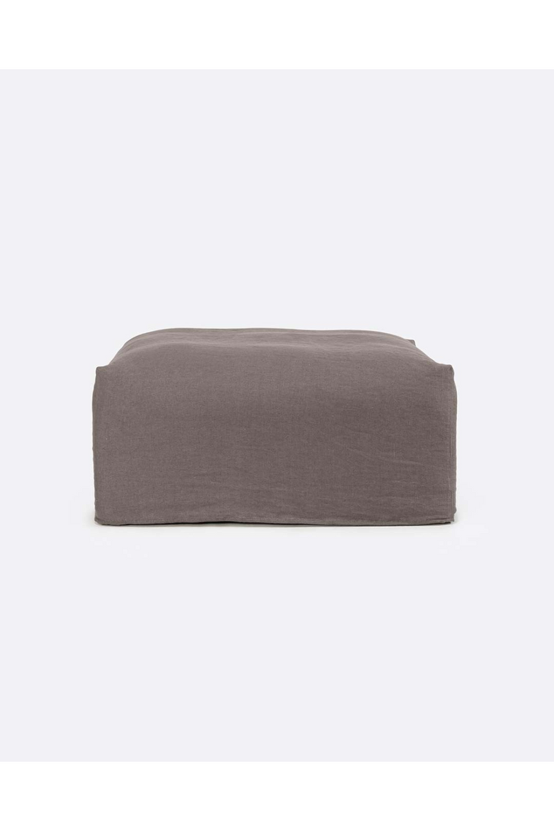 Square Linen Pouf | Dareels Beethoven | Oroatrade.com