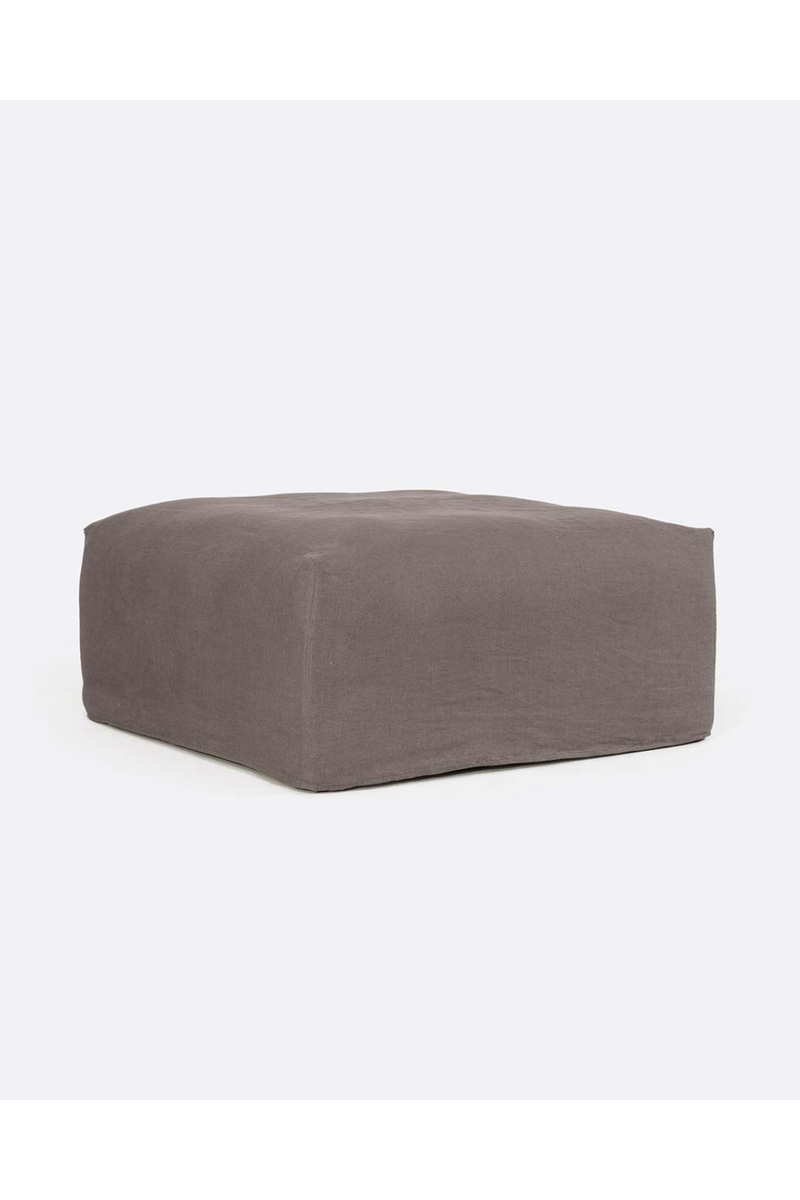 Square Linen Pouf | Dareels Beethoven | Oroatrade.com