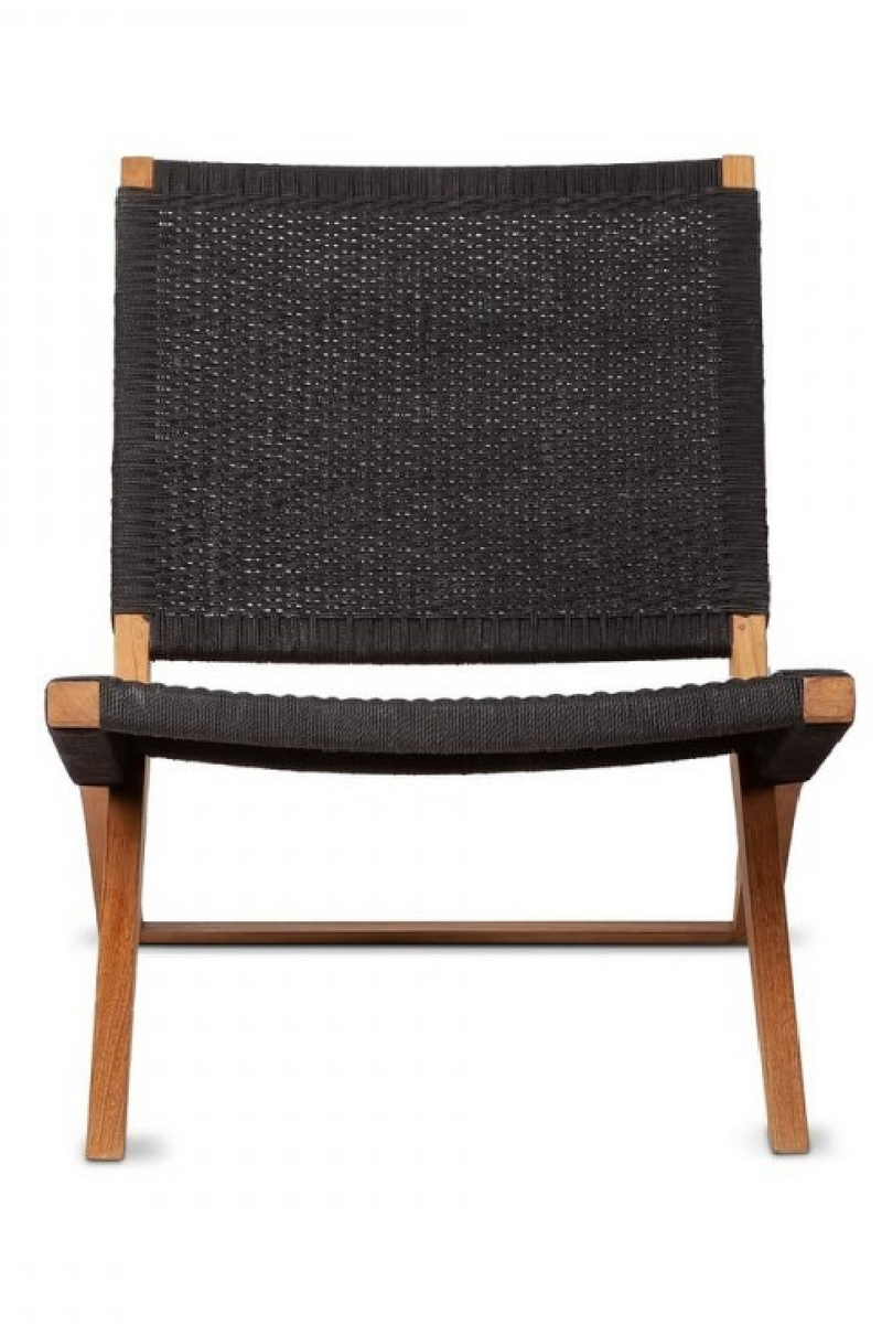 Black Braided Cord Lounge Chair | Dareels Lawit | Oroatrade.com