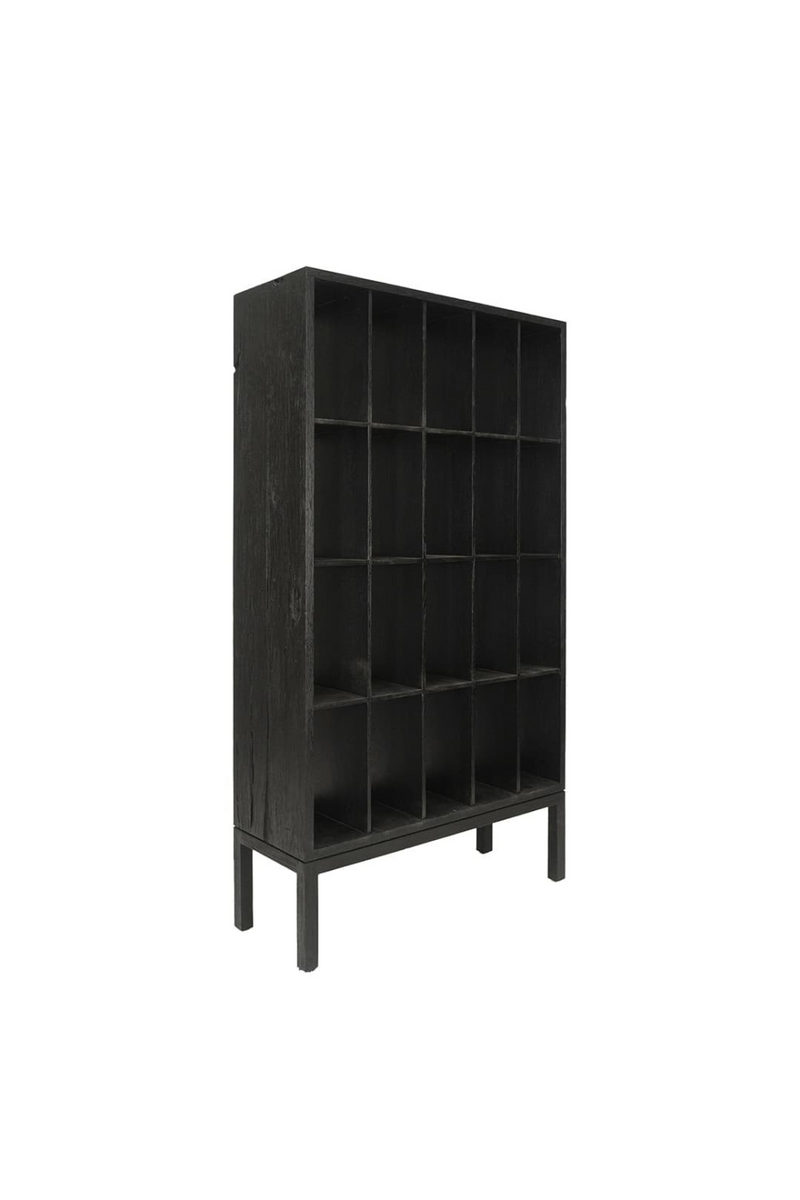 Black Modern Classic Teak Shelf | Dareels Erosi | Oroatrade.com