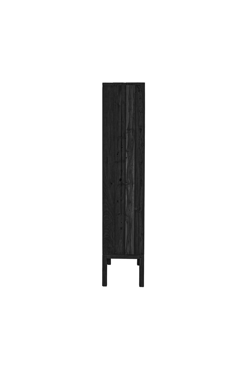 Black Modern Classic Teak Shelf | Dareels Erosi | Oroatrade.com