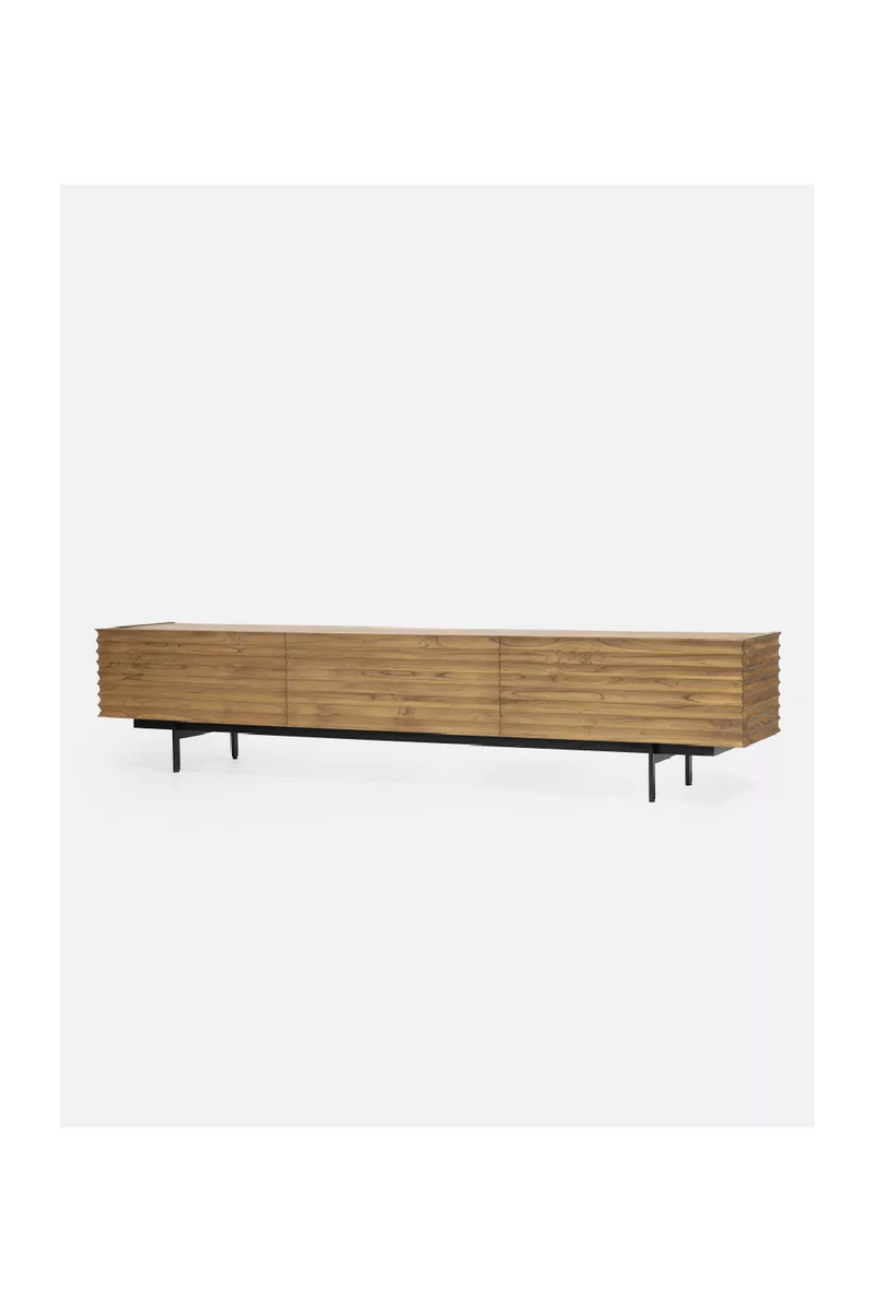 Fluted Teak 4-Drawer Sideboard | Dareels Taman | Oroatrade.com