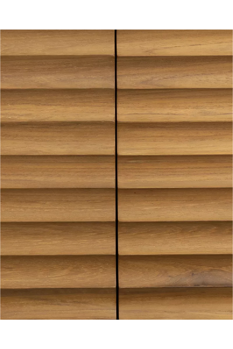 Fluted Teak 4-Drawer Sideboard | Dareels Taman | Oroatrade.com