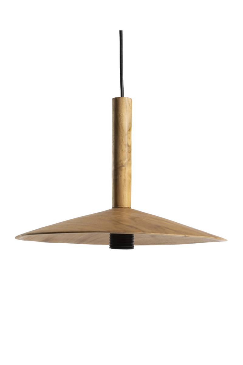 Geometric Teak Pendant Lamp | Dareels Vertex | Oroatrade.com