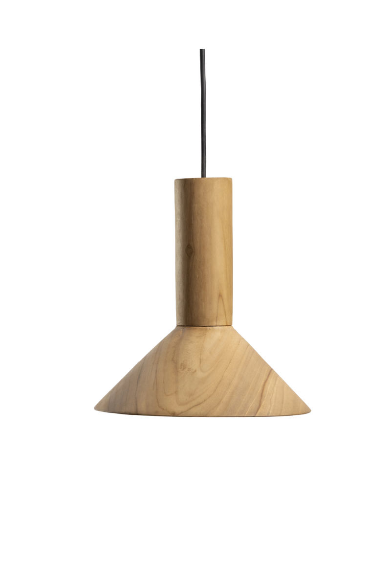 Geometric Teak Pendant Lamp | Dareels Vertex | Oroatrade.com