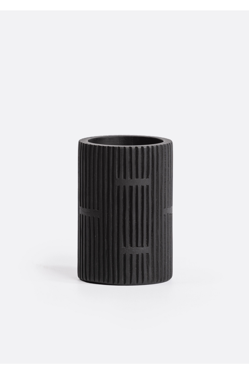 Black Teak Pencil Holder | Dareels Meja | Oroatrade.com