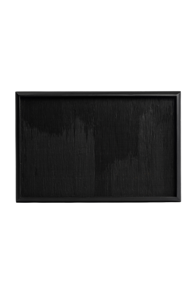 Black Carved Teak Tray | Dareels Meja | Oroatrade.com