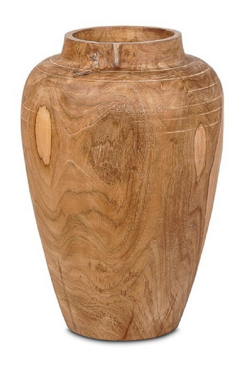 Classic Style Teak Flower Vase | Dareels Blum | Oroatrade.com