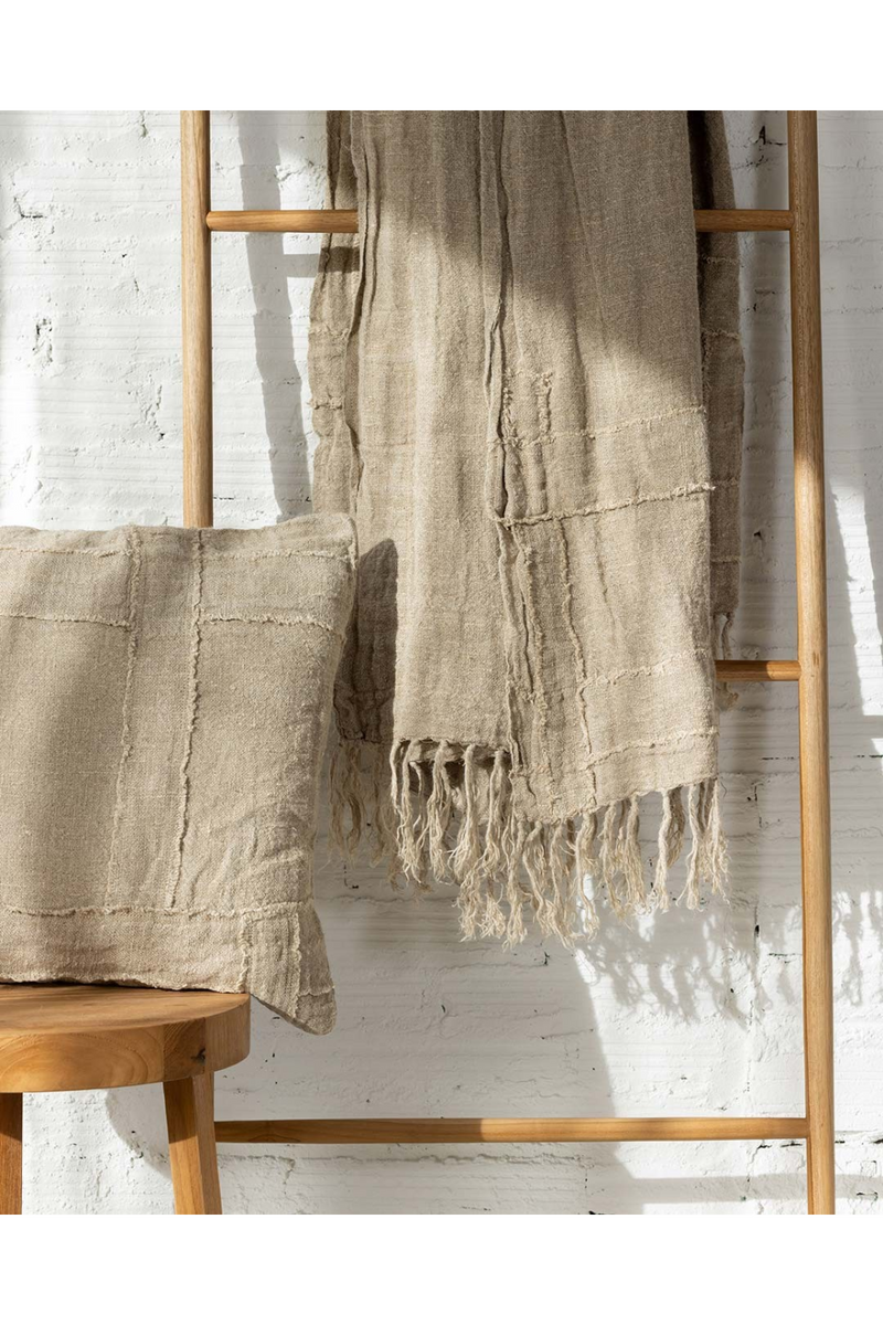 Linen Fringed Plaid | Dareels Warora