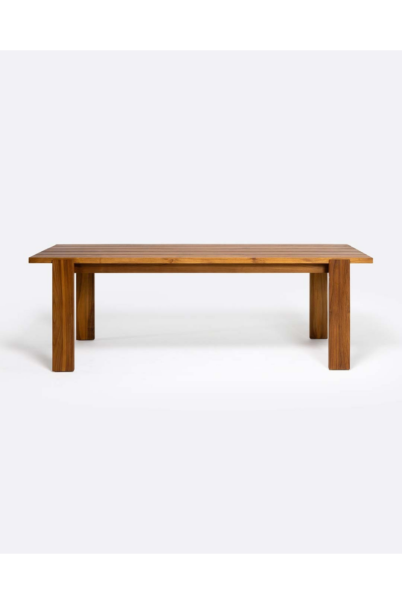 Slatted Teak Outdoor Dining Table | Dareels Medan | Oroatrade.com