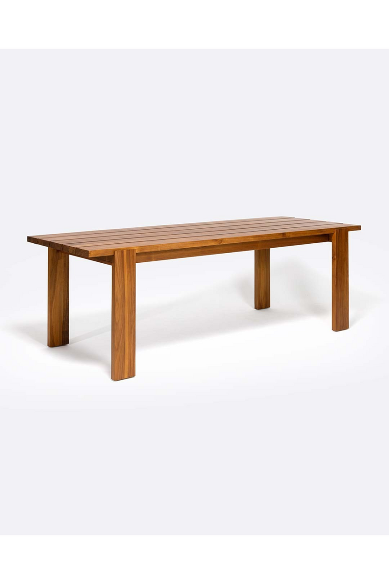 Slatted Teak Outdoor Dining Table | Dareels Medan | Oroatrade.com