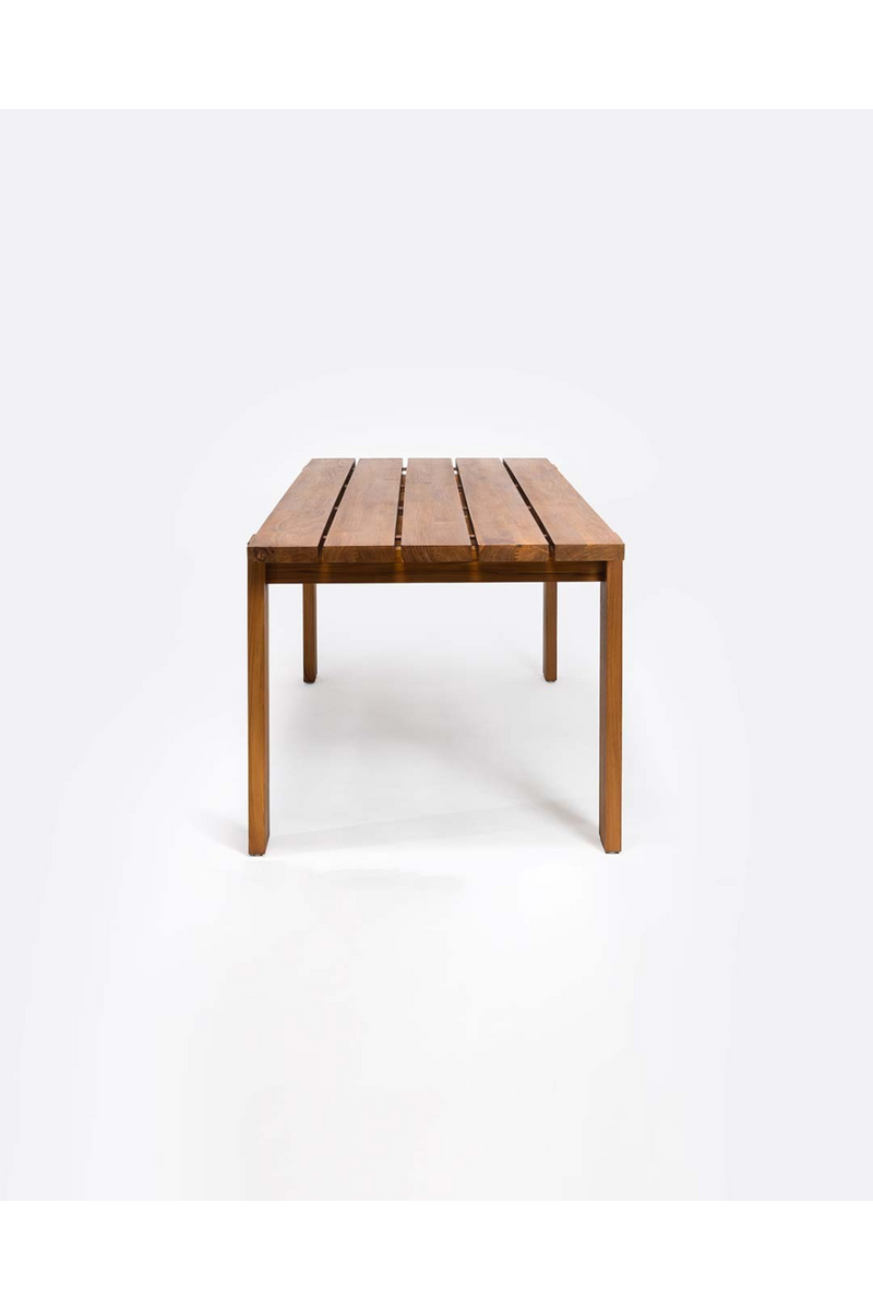 Slatted Teak Outdoor Dining Table | Dareels Medan | Oroatrade.com