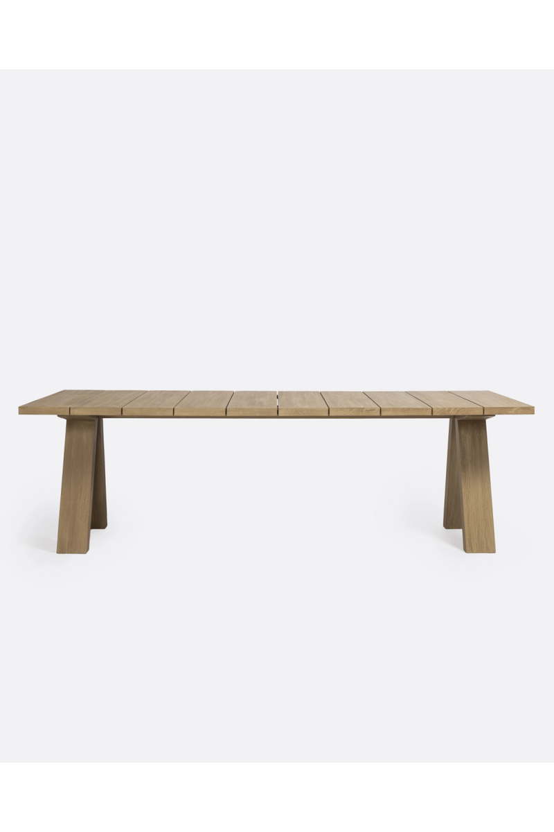 Teak V-Leg Outdoor Dining Table | Dareels Batu | Oroatrade.com