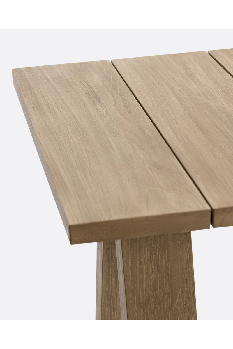 Teak V-Leg Outdoor Dining Table | Dareels Batu | Oroatrade.com