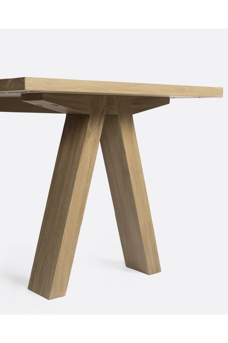 Teak V-Leg Outdoor Dining Table | Dareels Batu | Oroatrade.com