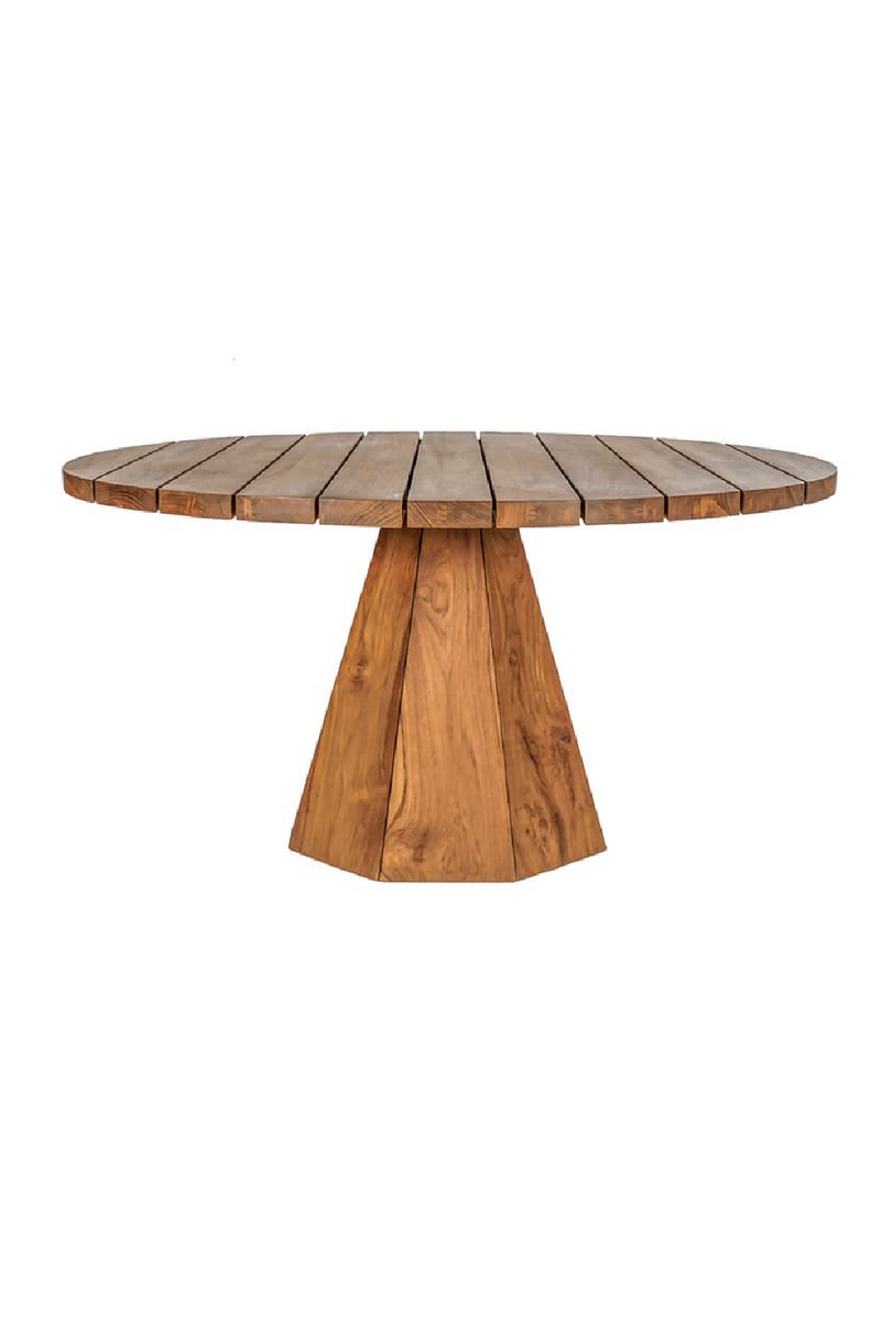 Round Teak Outdoor Coffee Table | Dareels Jati | Oroatrade.com