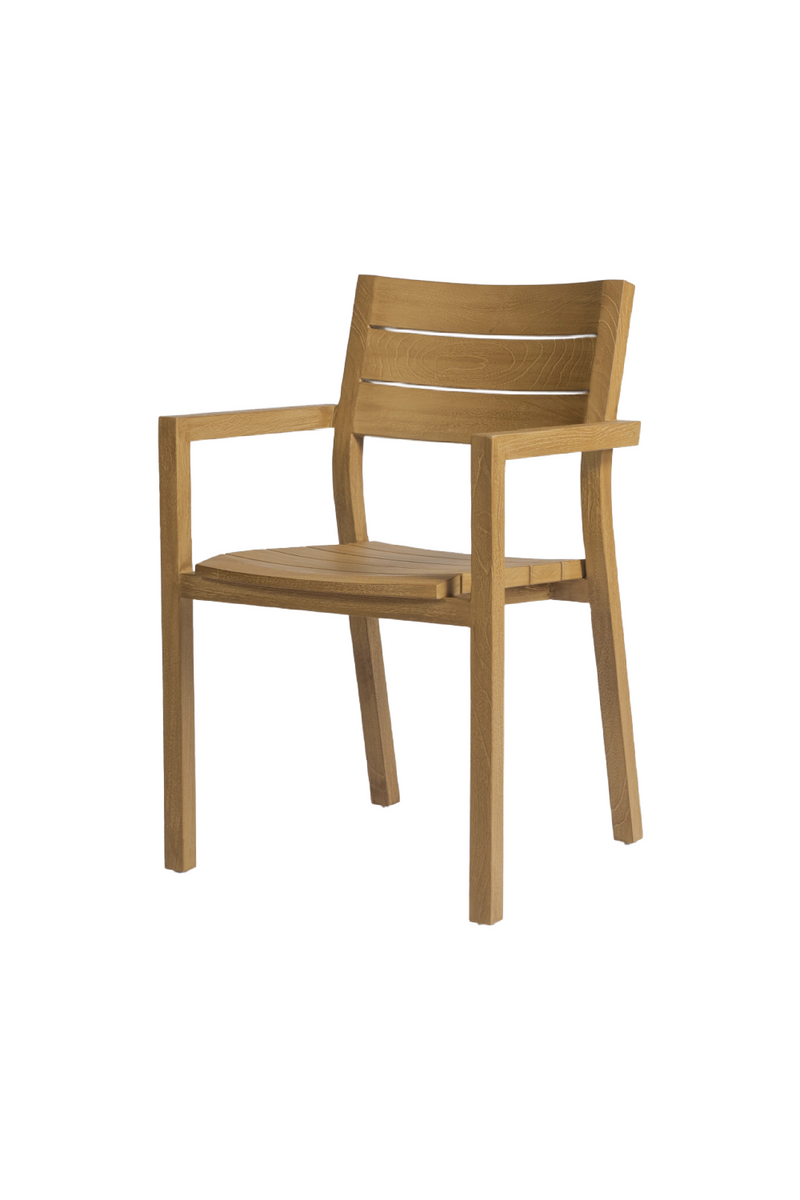 Natural Teak Outdoor Armchair | Dareels Genesis | Oroatrade.com