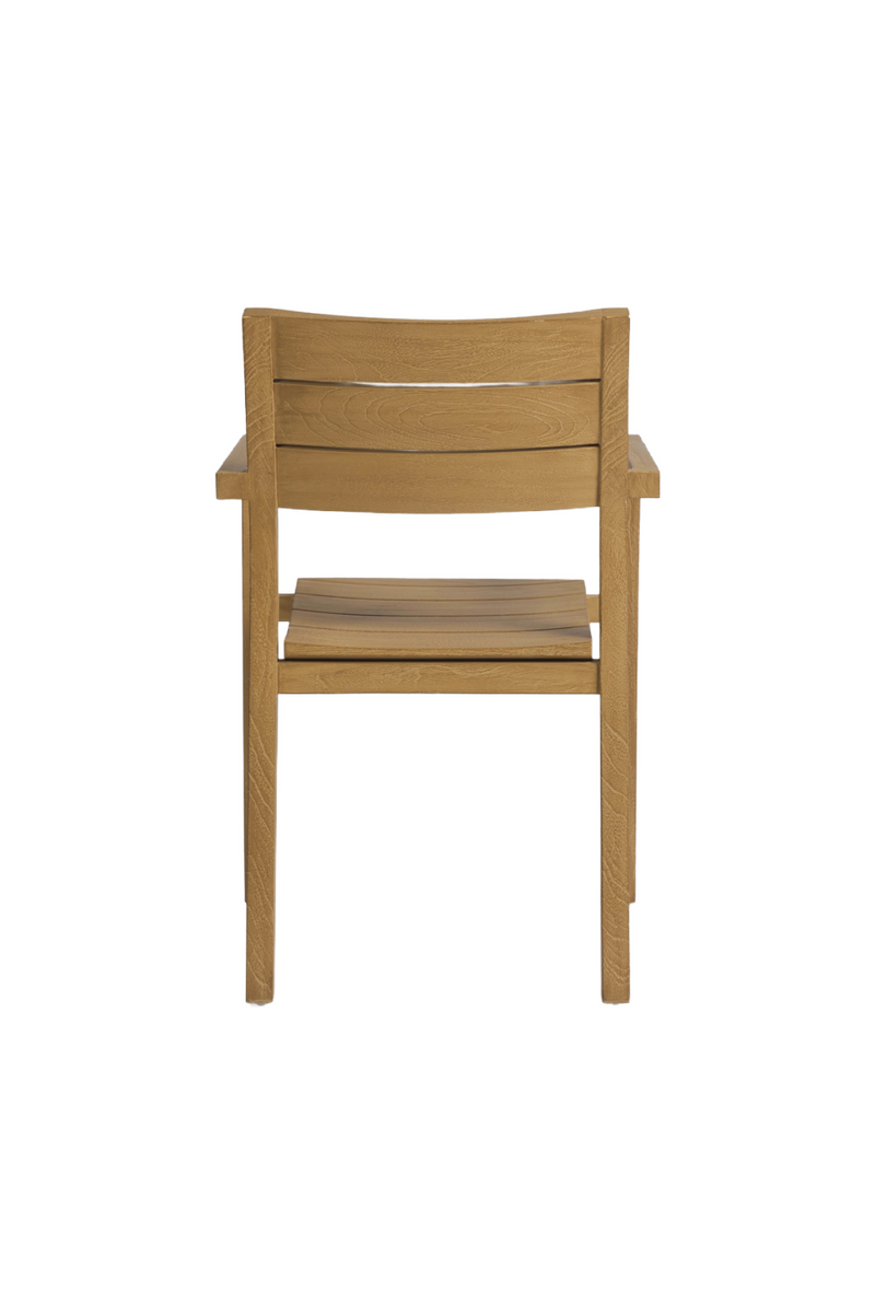 Natural Teak Outdoor Armchair | Dareels Genesis | Oroatrade.com