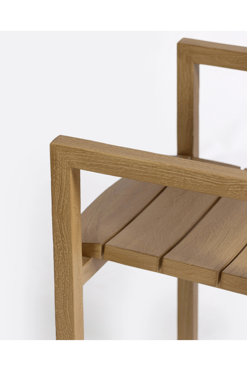 Natural Teak Outdoor Armchair | Dareels Genesis | Oroatrade.com