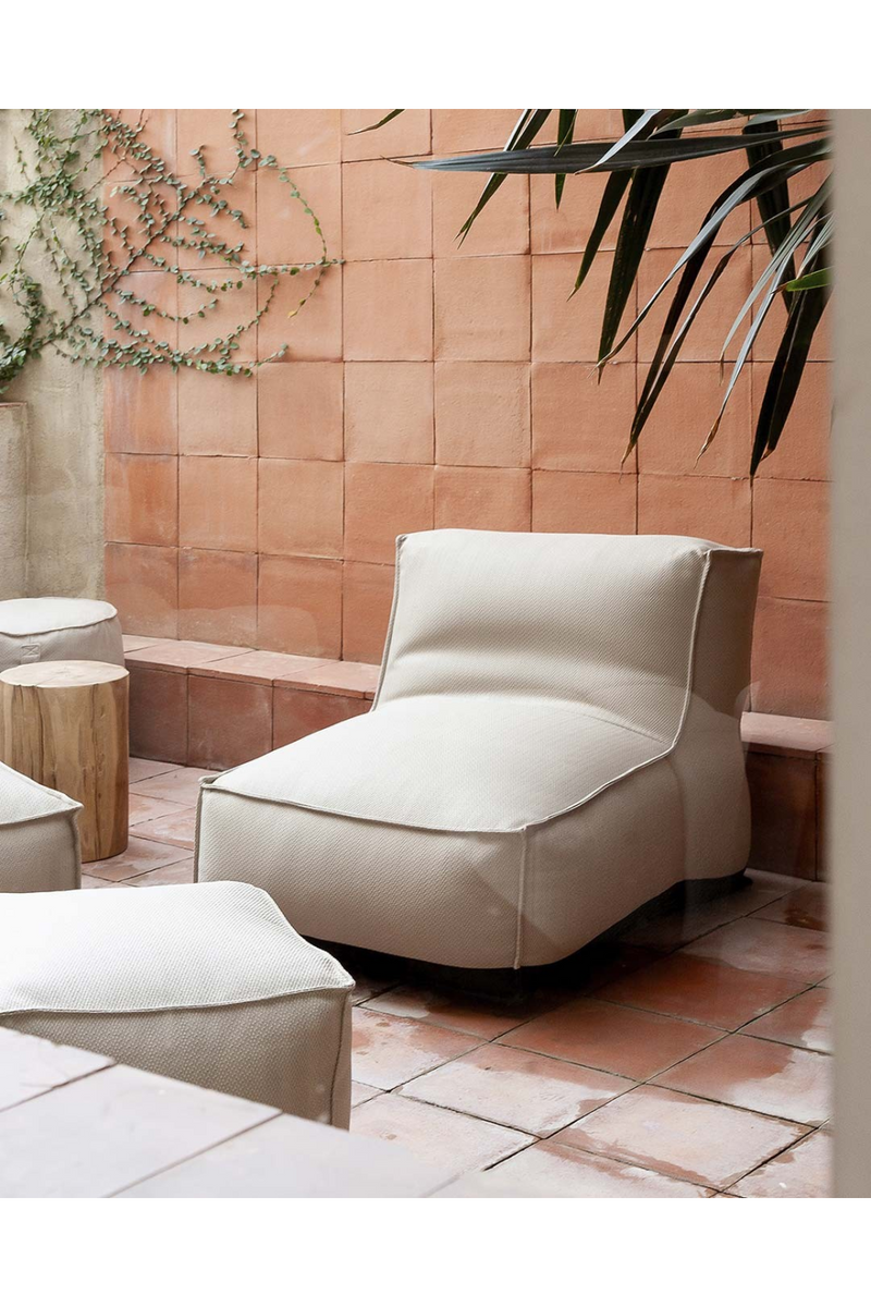 Beige Outdoor 1-Seater Sofa | Dareels Caccini | Oroatrade.com