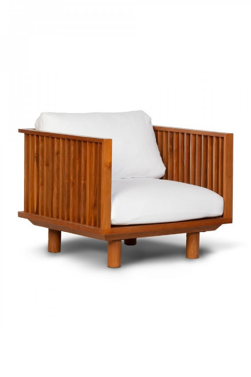 White Cushioned Outdoor Armchair | Dareels Toprak | Oroatrade.com