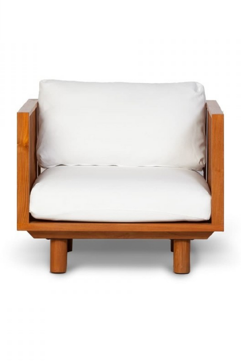 White Cushioned Outdoor Armchair | Dareels Toprak | Oroatrade.com