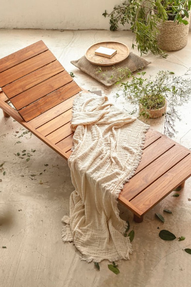 Slatted Teak Sunbed | Dareels Toprak | Oroatrade.com