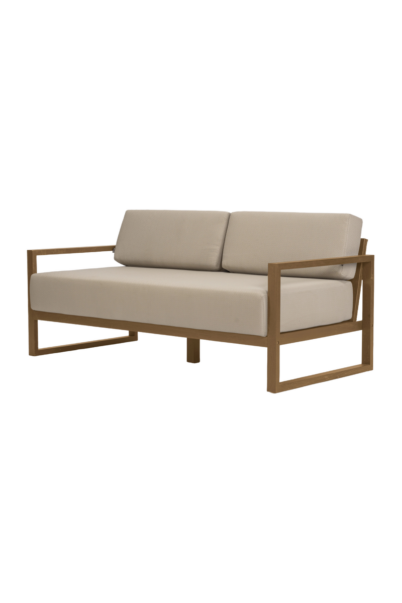 Oiled Teak Cushioned Outdoor Sofa | Dareels Selma | Oroatrade.com