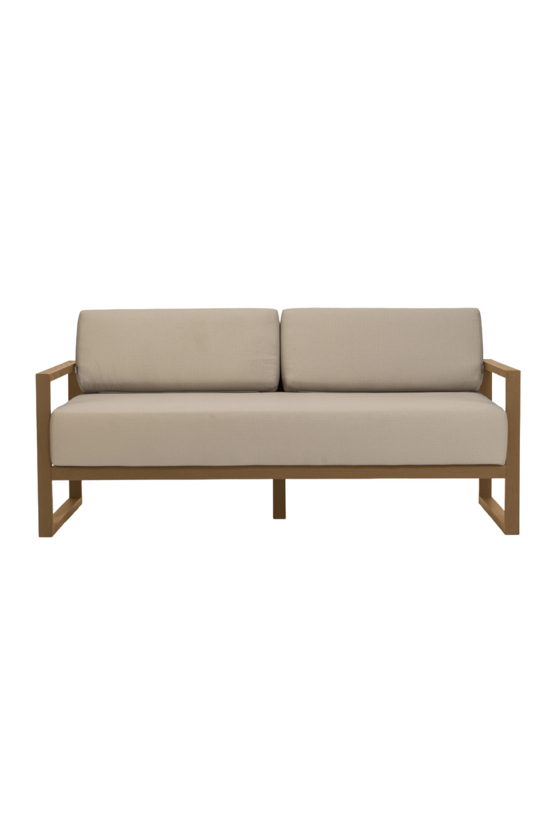 Oiled Teak Cushioned Outdoor Sofa | Dareels Selma | Oroatrade.com