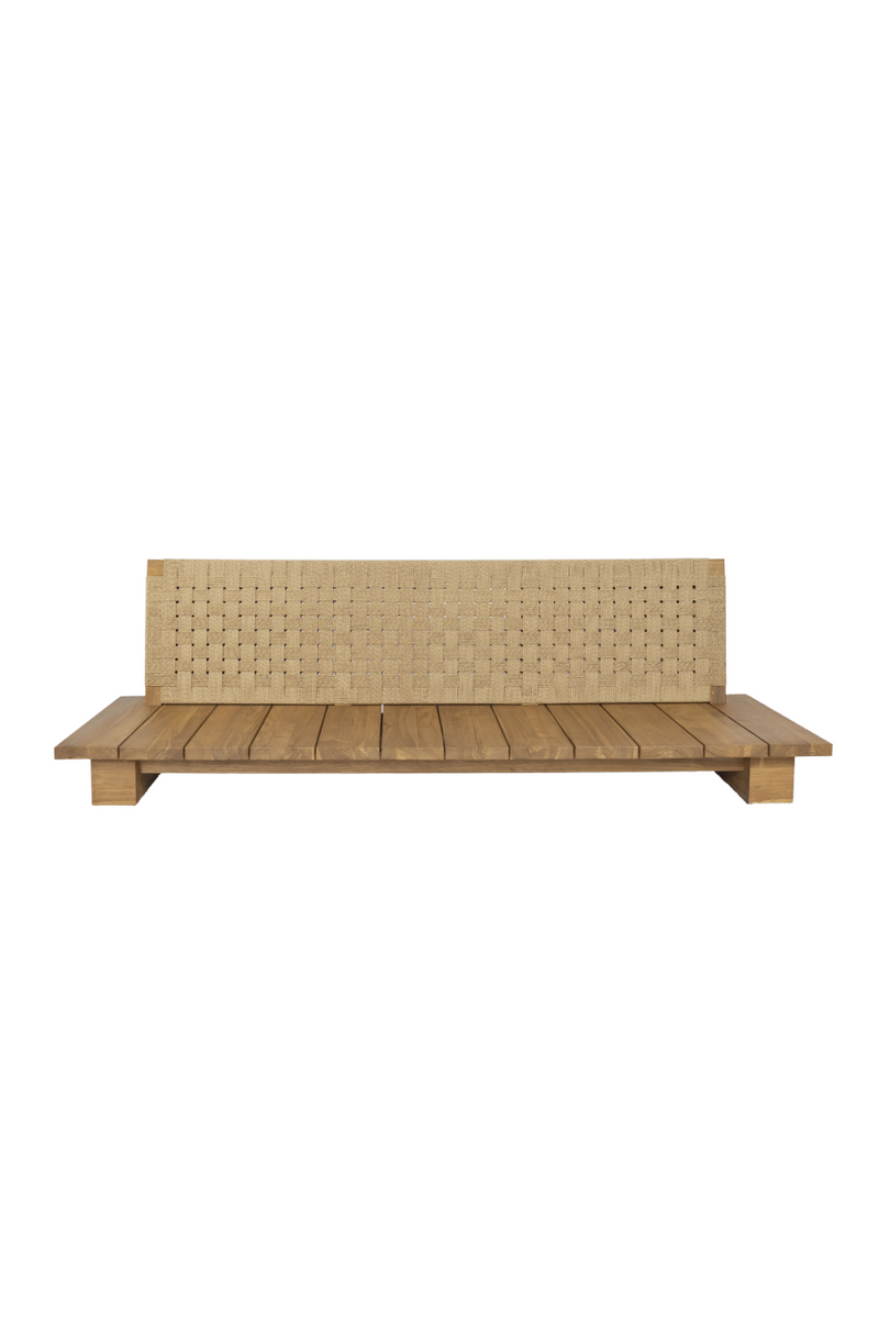 Hand-Woven Paper Back Outdoor Sofa | Dareels Cora | Oroatrade.com