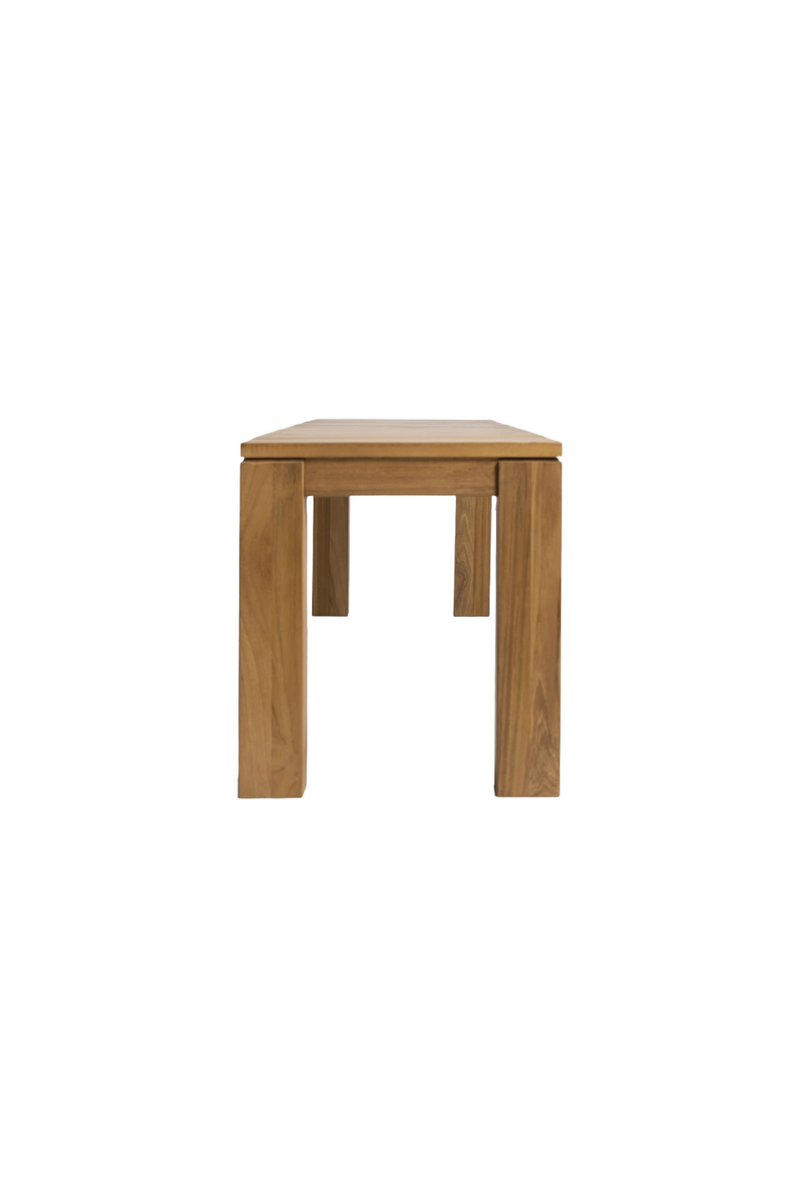 Minimalist Teak Outdoor Bench | Dareels Genesis | Oroatrade.com