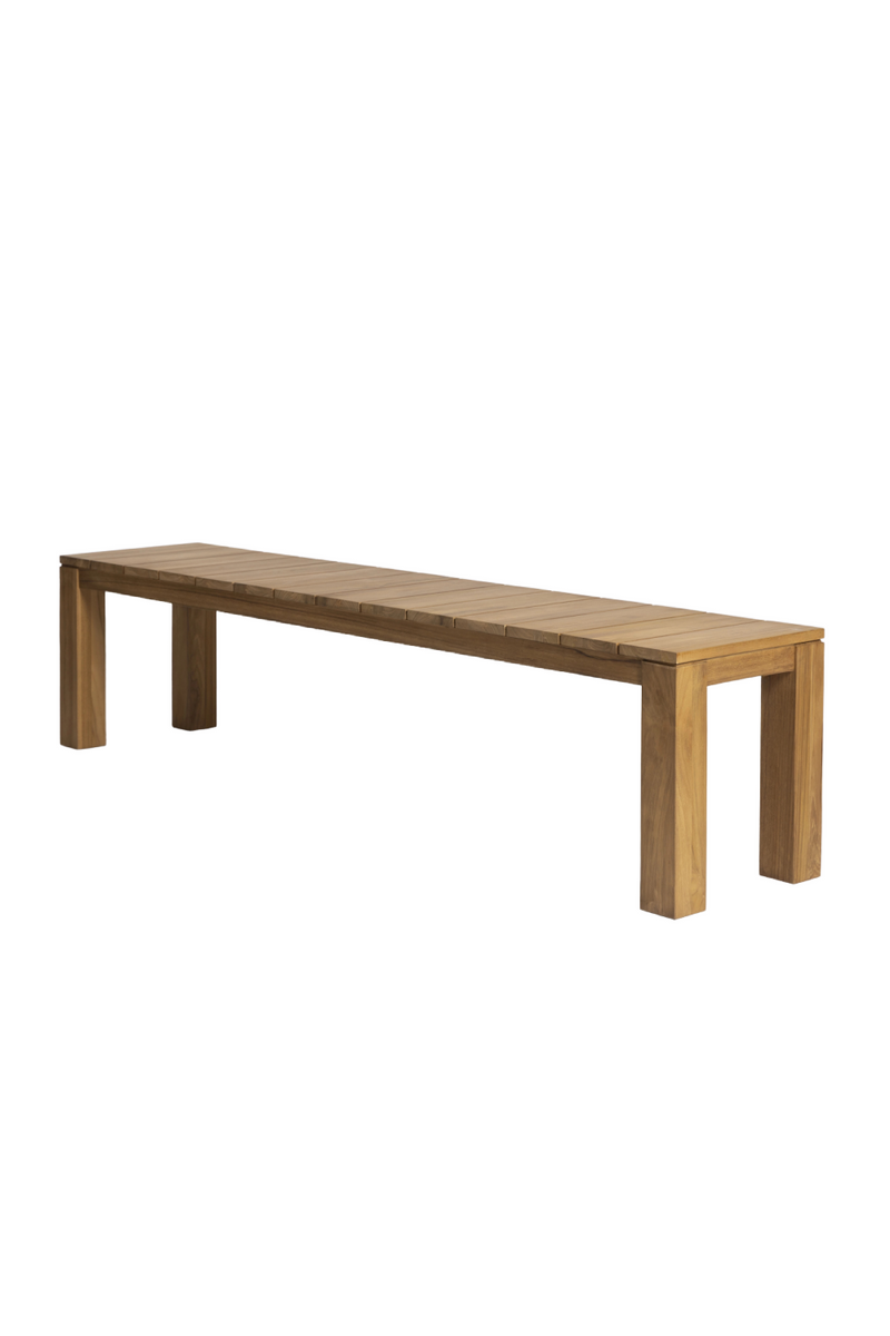 Minimalist Teak Outdoor Bench | Dareels Genesis | Oroatrade.com