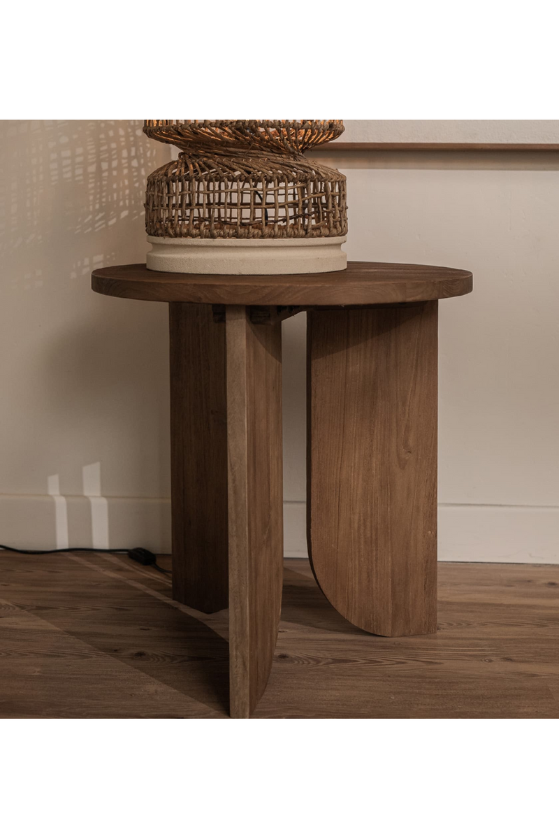 Teak Round Side Table | dBodhi Ace | Oroatrade.com