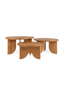 Teak Round Coffee Table Set (3) | dBodhi Ace | Oroatrade.com