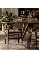 Round Teak Wood Dining Table | dBodhi Artisan | Oroatrade.com